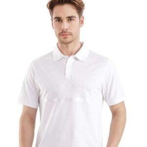 Rare Rabbit Men’s White Polo T-shirt